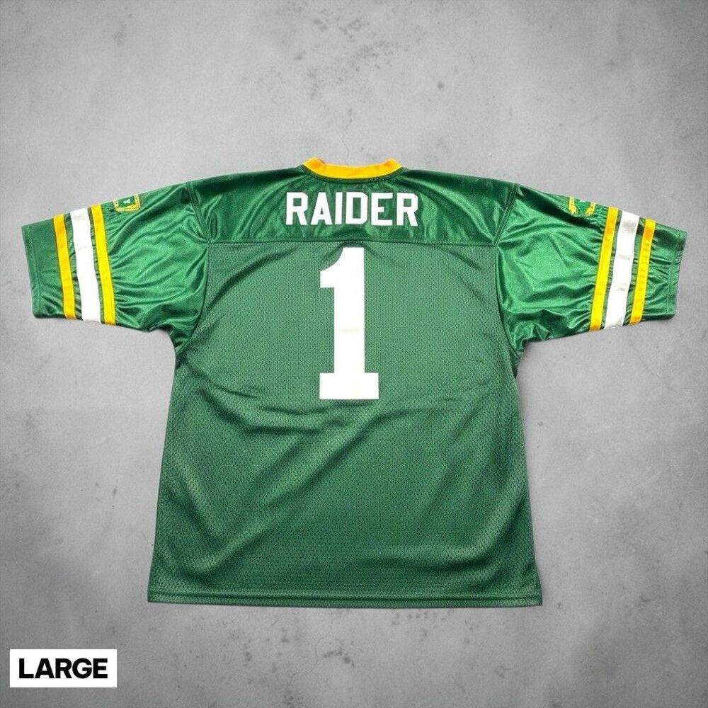 Stay Army Raider Brigade Football Jersey Mens LARGE Green #1 Patch Raiders USA